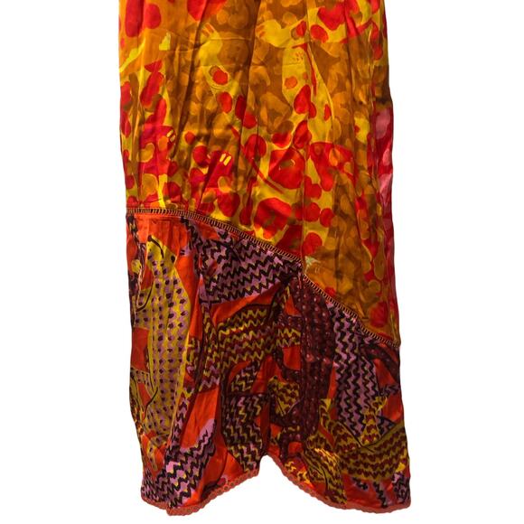 Farm Rio X Anthropologie Printed Slip Dress Multicolor Size XL NWT - Picture 7 of 11